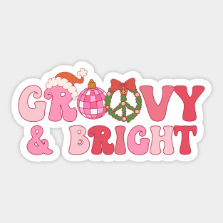 groovy and bright Sticker